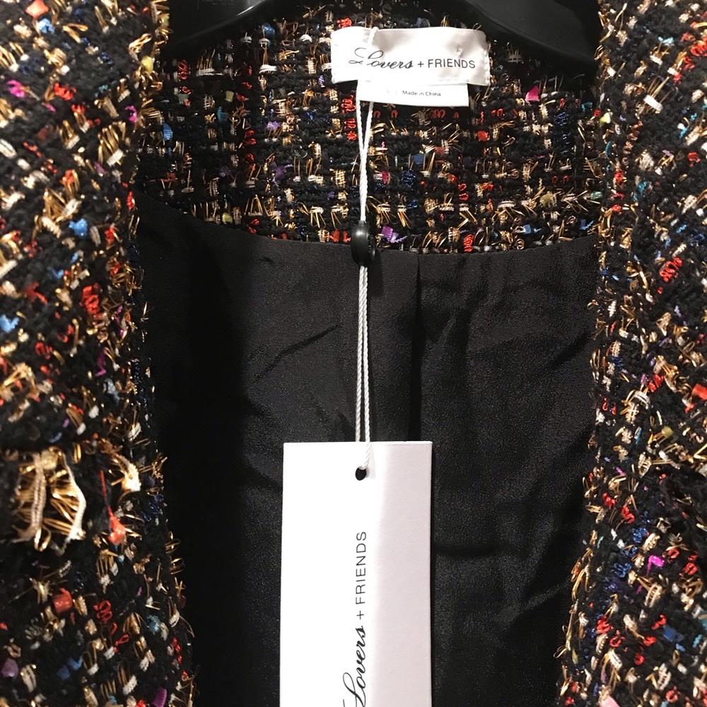 Lovers + Friends Paola Cropped Jacket, Size Large - Picture 4 of 7